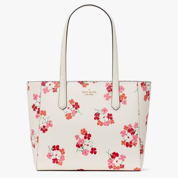 NWT💃Kate Spade Staci Sunny Floral Clusters Printed Medium Tote - Picture 7 of 10